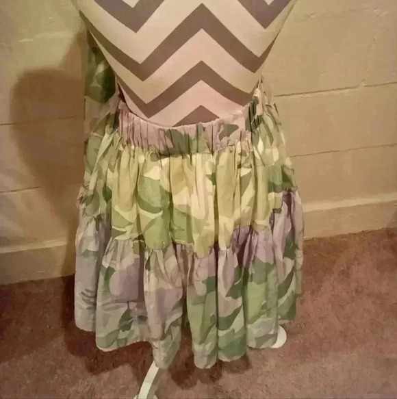 ASOS DESIGN Halter Tiered Voile Mini Dress With Tie Back Detail SIZE 4 - Picture 4 of 11